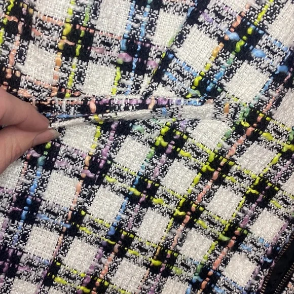 Millers - Long Sleeve Zip boucle jacket multi coloured check - Size 20 - Picture 3 of 8